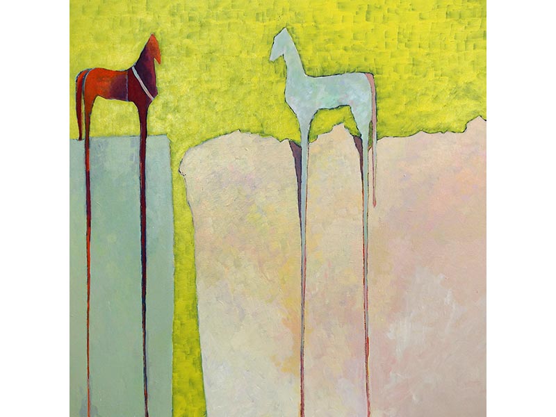 Carole Debret : « La Falaise » - Peinture sur toile