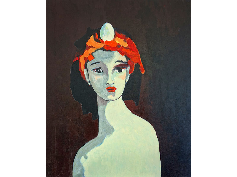 Carole Debret : « La Question » - Peinture sur toile